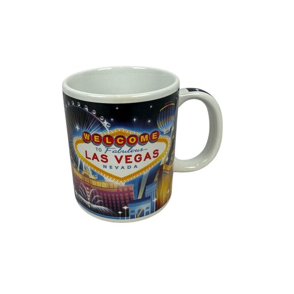 Las Vegas Skyline Souvenir Mug 11oz ABC Stores Microwave & Dishwasher Safe - Picture 2 of 4